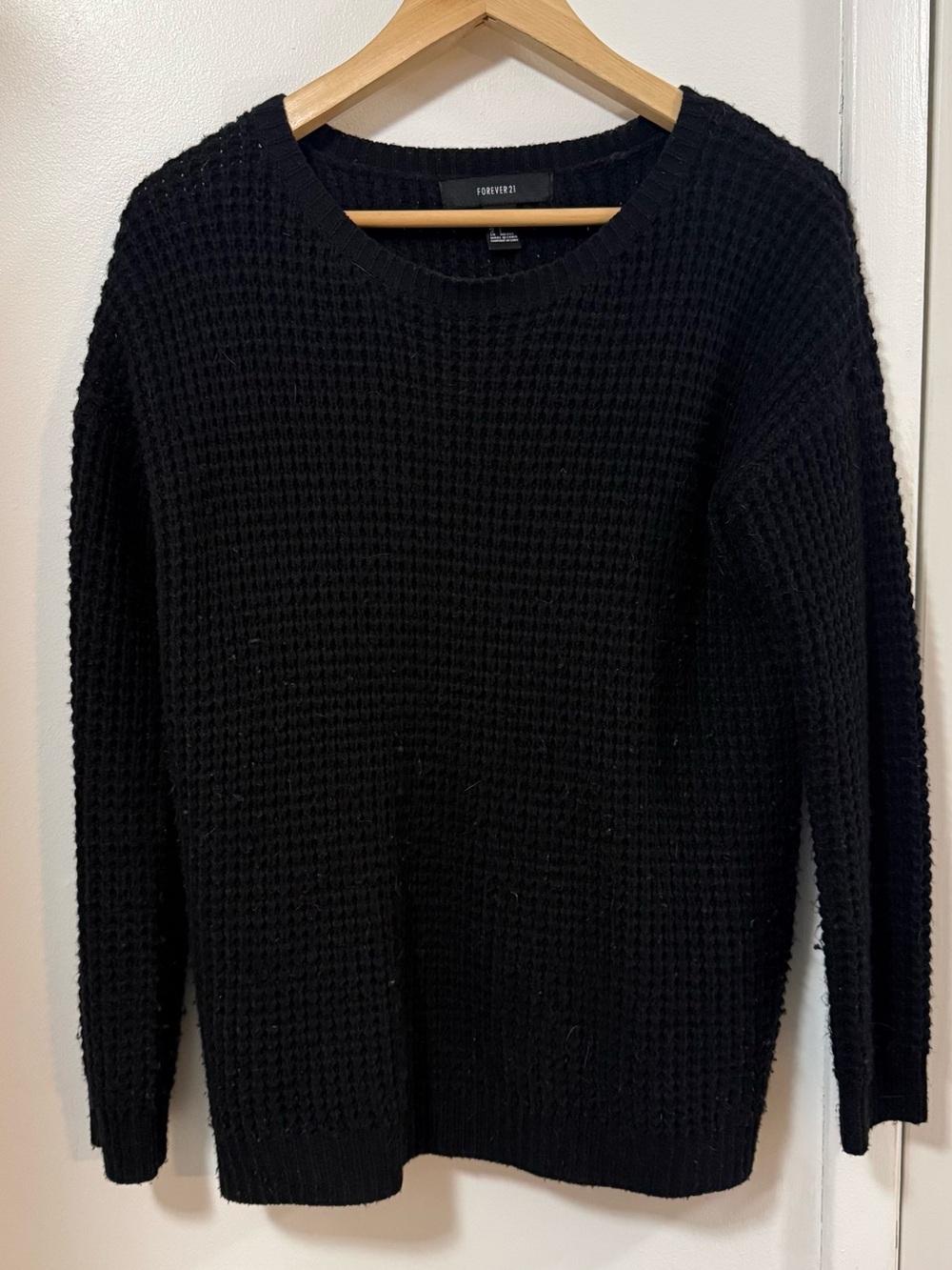 Forever 21 waffle knit oversized sweater